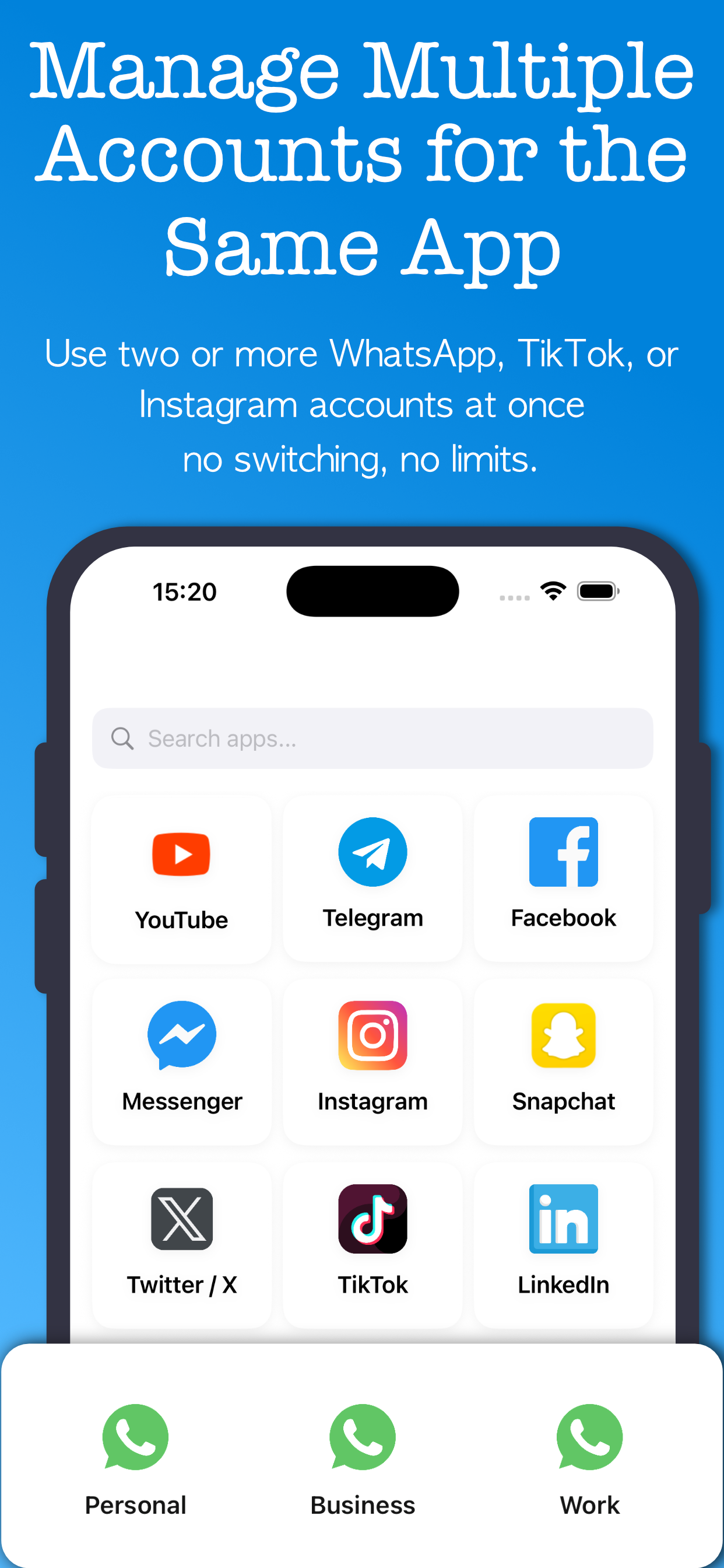 Multiple Space: Social DualApp screenshot 1