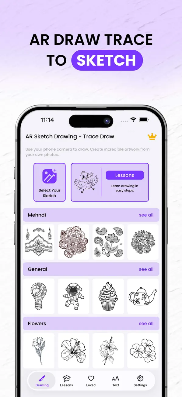 Screenshot #2 pour AR Sketch Drawing - Trace Draw