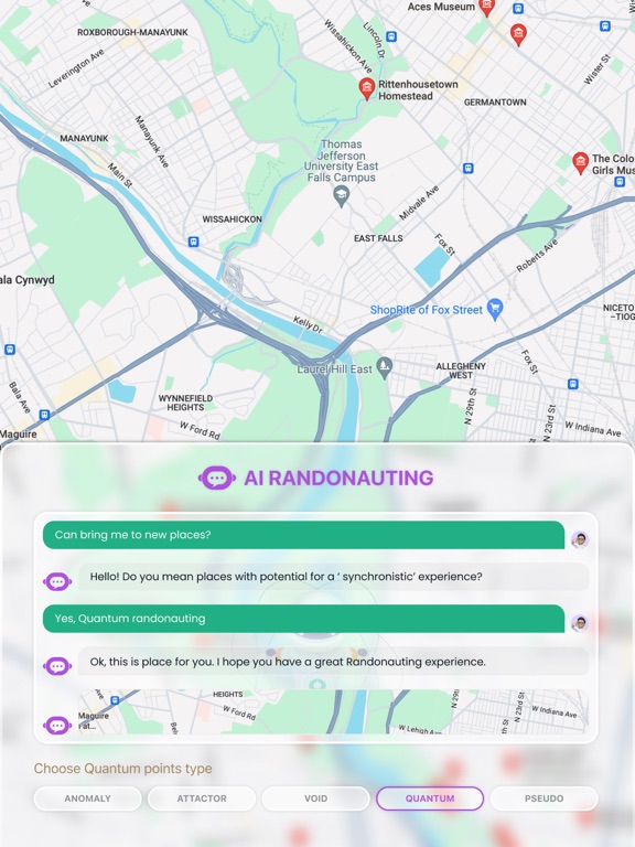 Randonauting Adventure Around iPad screenshot 1 - Lifestyle app