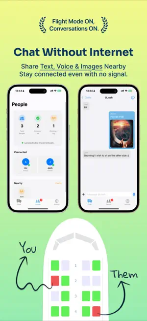 Flight Mode Chat screenshot 1