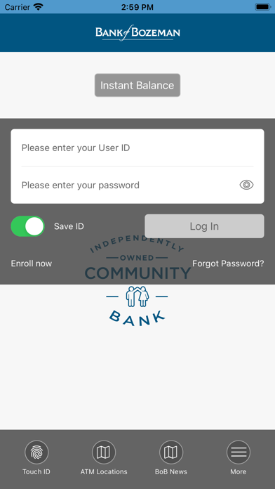 Bank of Bozeman - BoBMobile Screenshot
