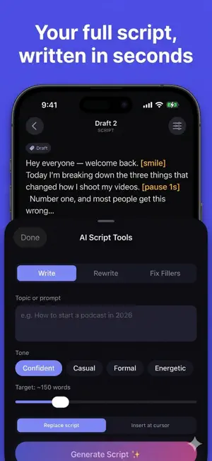 Teleprompter - AI Autocue screenshot 2