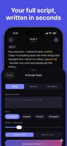 Teleprompter - AI Autocue Screenshot 2 of 6