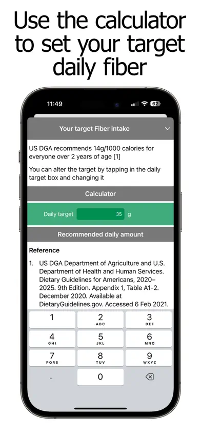 Fiber Counter and Tracker screenshot 2