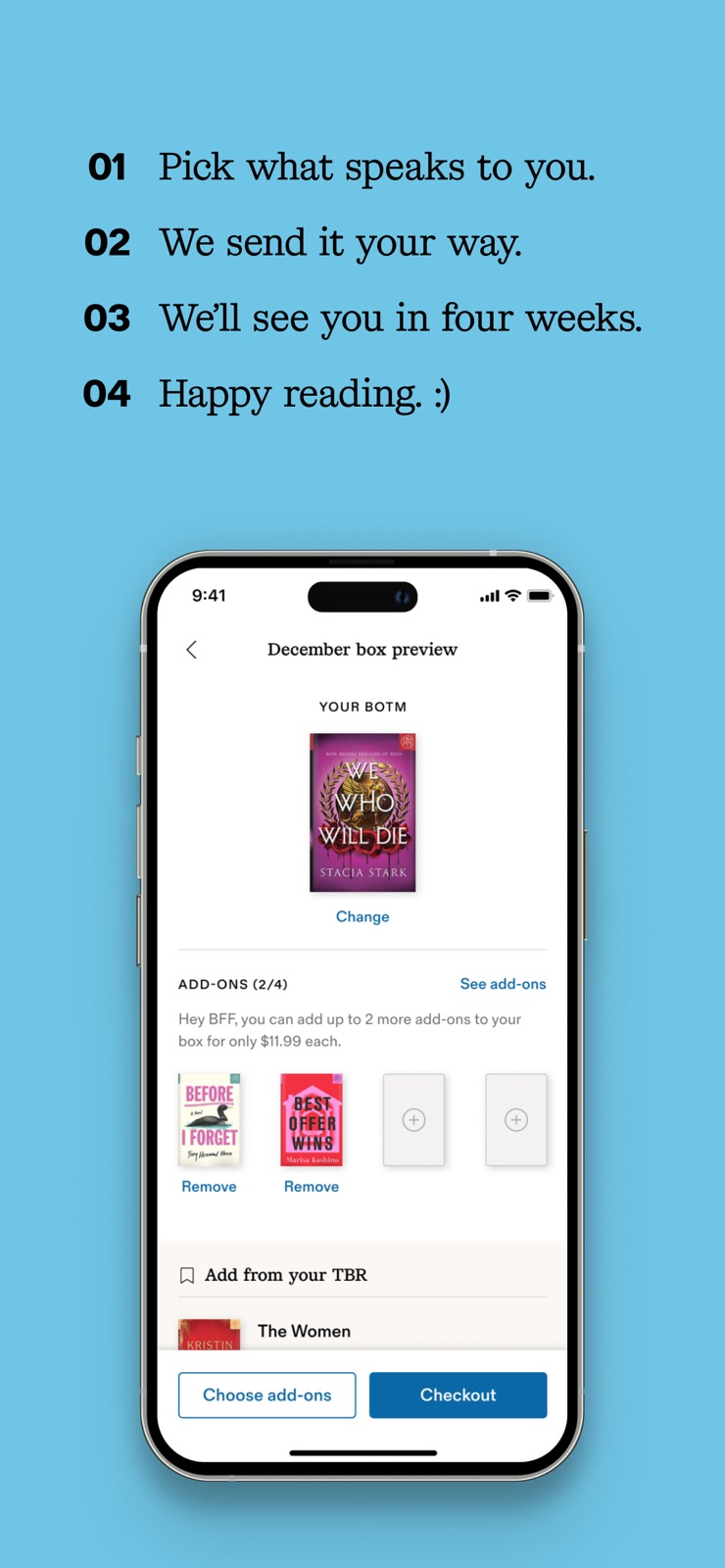 Book of the Month iphone screenshot 2