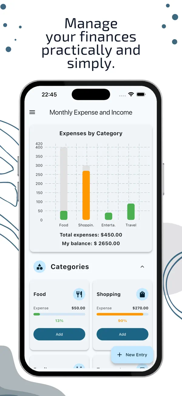Screenshot #1 pour Monthly Expense Income Control