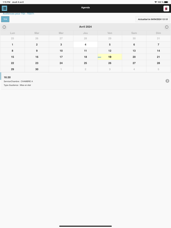 Screenshot #5 pour e-Barreau Mobile