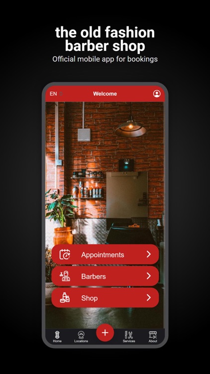 The old fashion barber shop