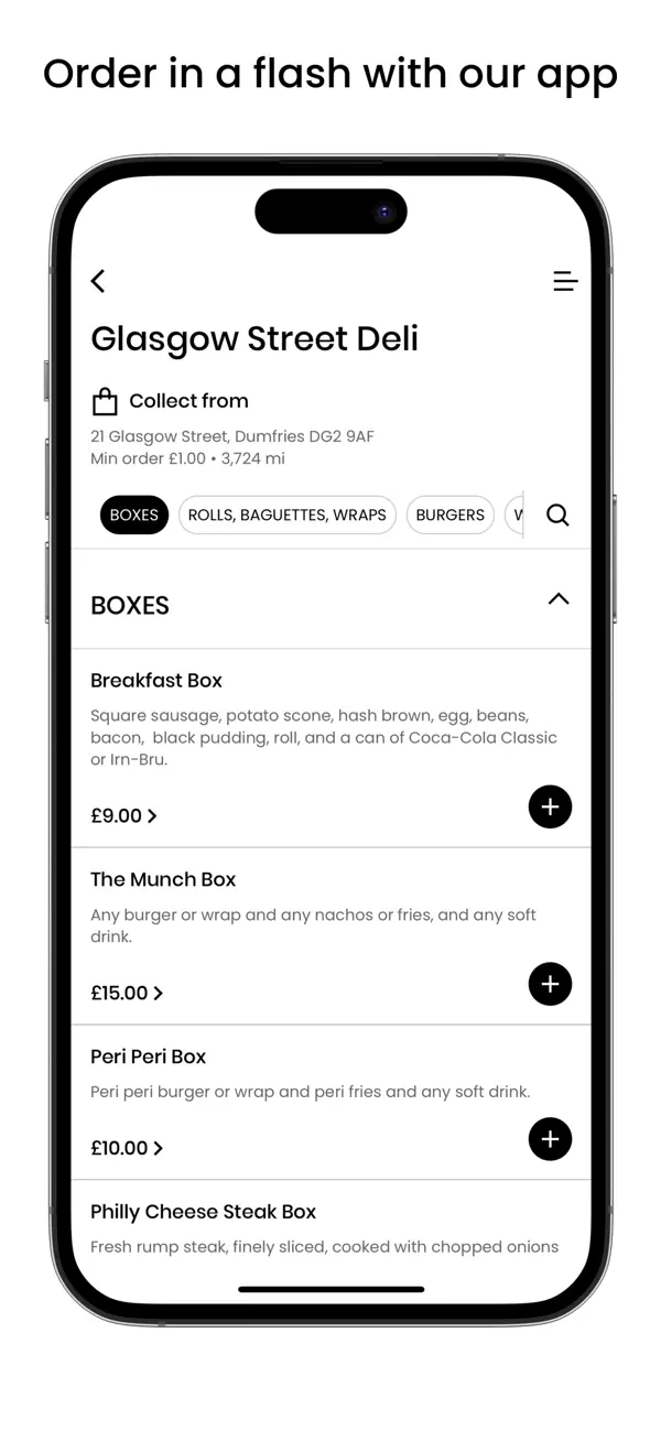 Screenshot #1 pour Glasgow Street Deli App