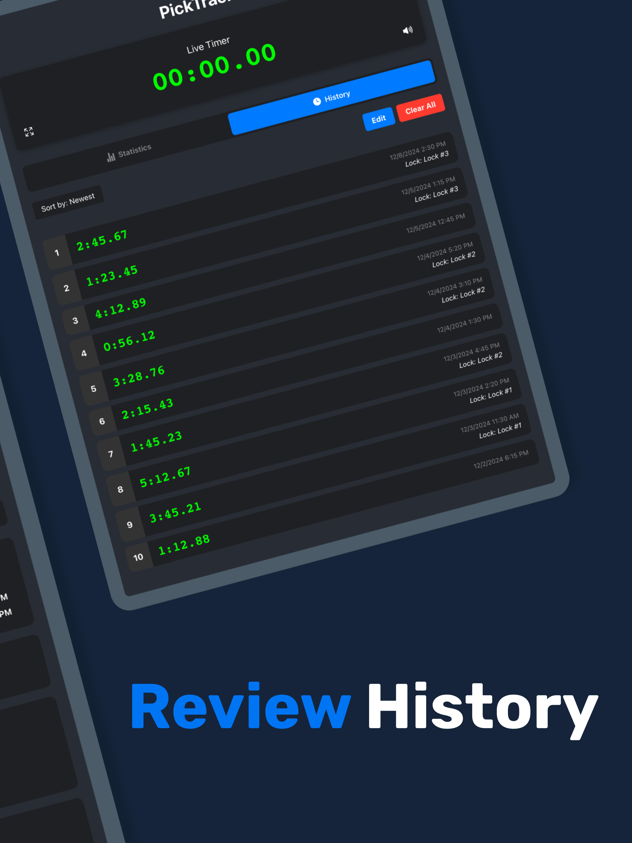 PickTrack Timer
