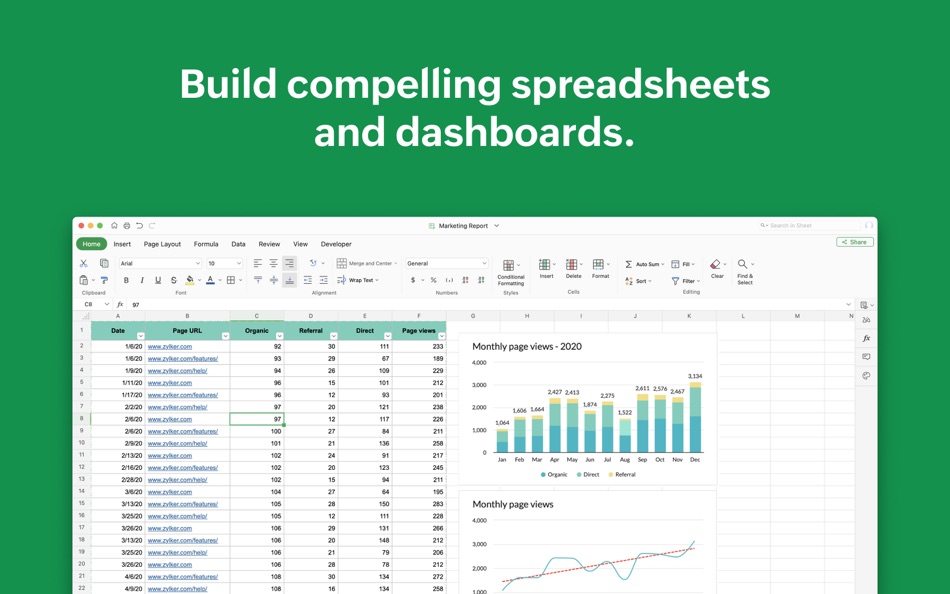 #1. Zoho Sheet (macOS) 由: Zoho Corporation