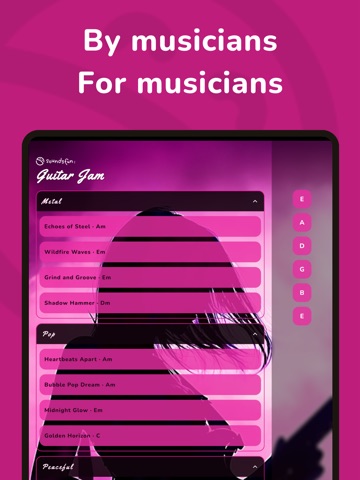 Guitar Jam Backing Tracks iPad screenshot