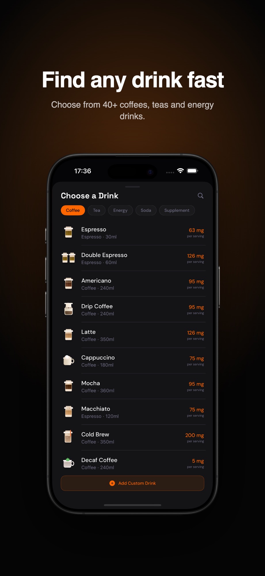 Caffy: Caffeine Tracker screenshot 8