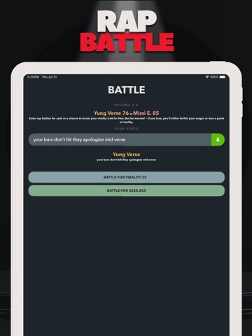 Rap Star Rapper Simulator iPad screenshot