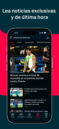 Captura de pantalla de Flashscore: Resultados En Vivo en iPhone 2
