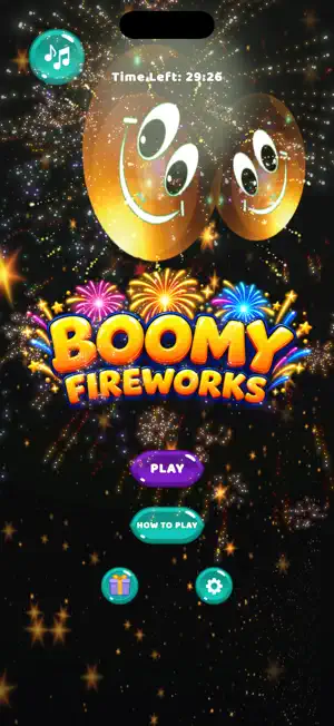 Boomy Fireworks: Tap & Pop screenshot 1