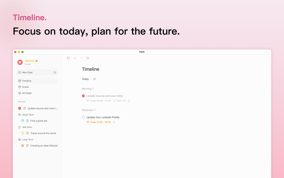 #6. Path-Goal Tracker, To-Do List (macOS) Podle: 万达 胡
