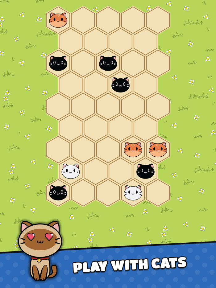 Cute Puzzle Hex Cat
