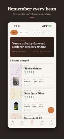 Tamp: Coffee Journal & Scanner Screenshot 3 of 6