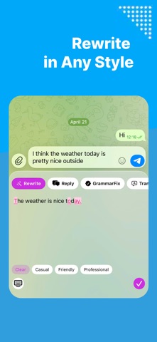 AI Keyboard: Rewrite & Reply Screenshot 2 of 5