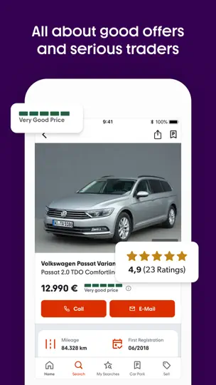 Screenshot von Mobile.de: Autos Kaufen & Mehr auf dem iPhone 4