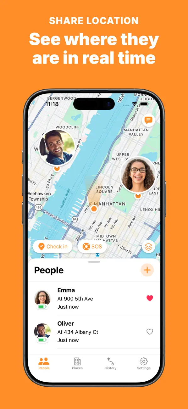 Screenshot #1 pour Share Location: Phone Tracker