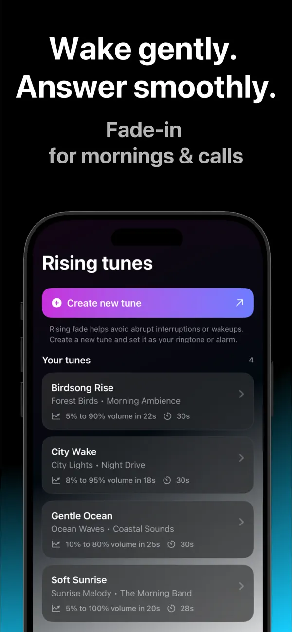 Screenshot #3 pour Rising Tunes: Alarm & Ringtone