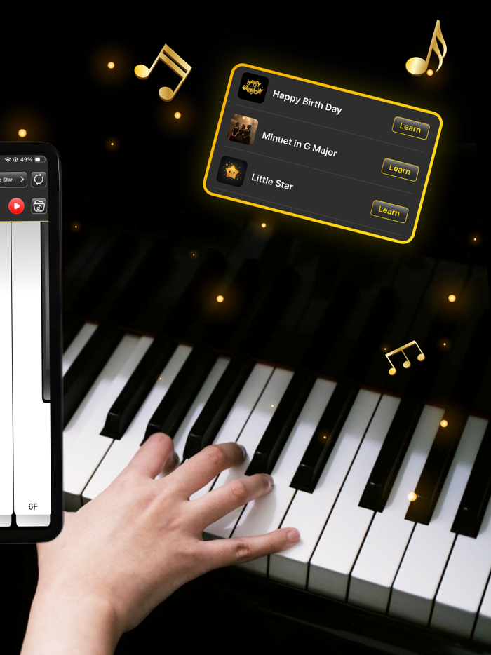 Learn Piano Fun Real Keyboard