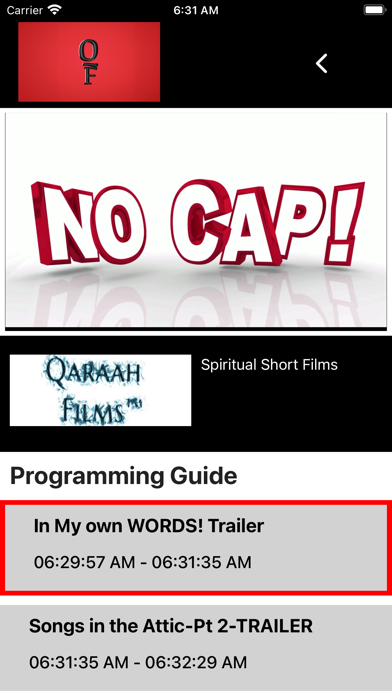 Qaraah Films Television Screenshot