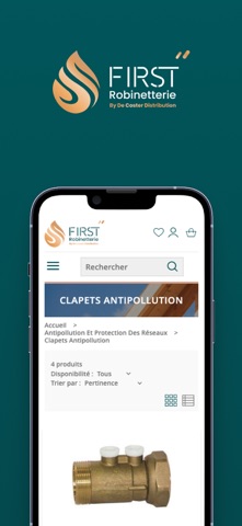 First Robinetterie France screenshot