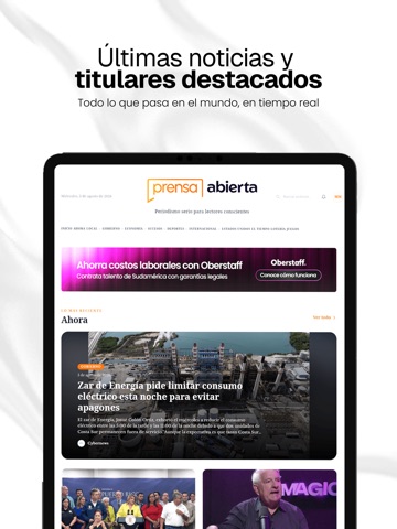 Prensa Abierta iPad screenshot 1