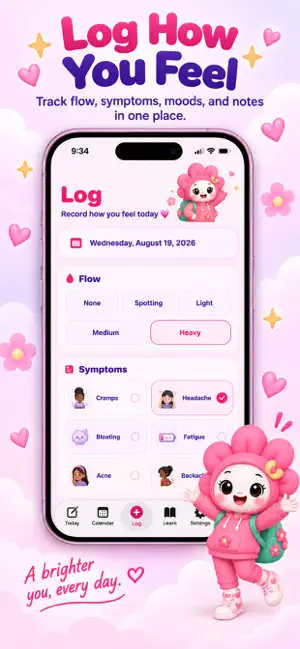 NYMELLI: Teen Period Tracker screenshot 4