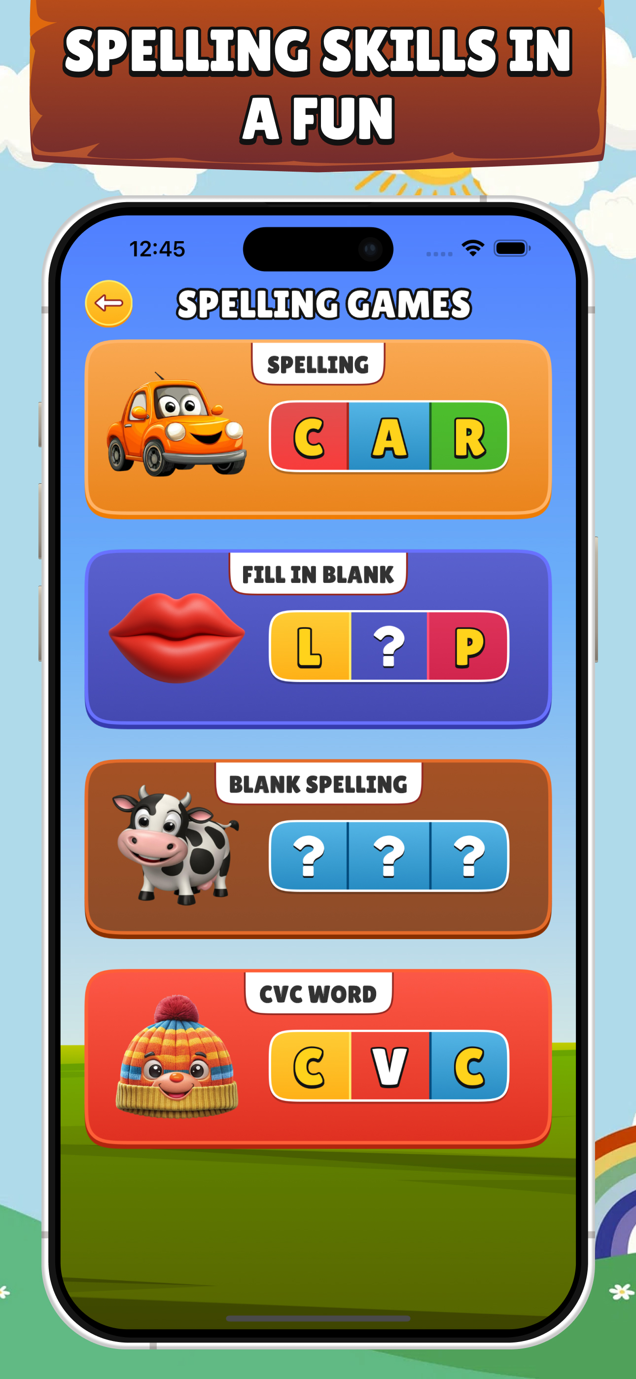 Spelling Games - Learn to Read