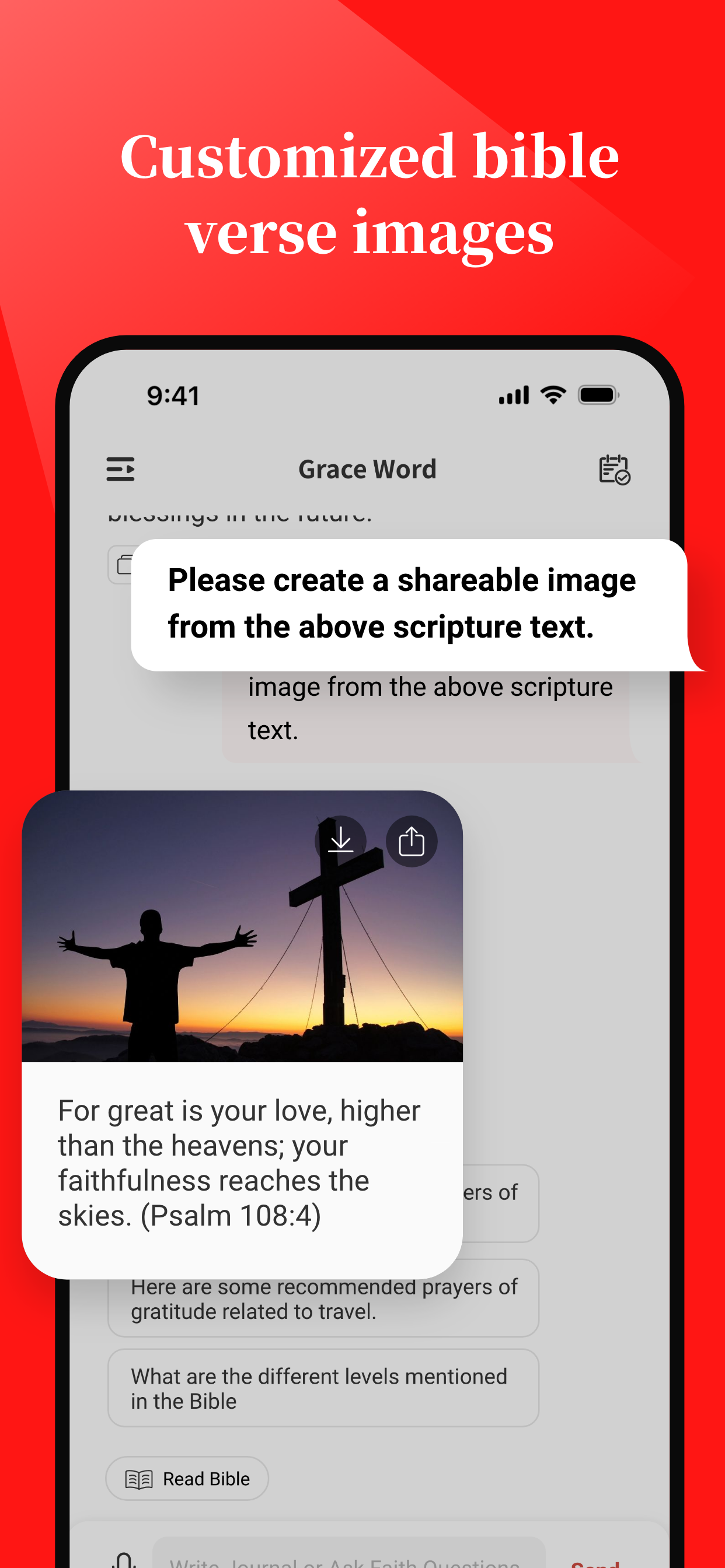 Grace Word: Bible & AI Journal screenshot 3