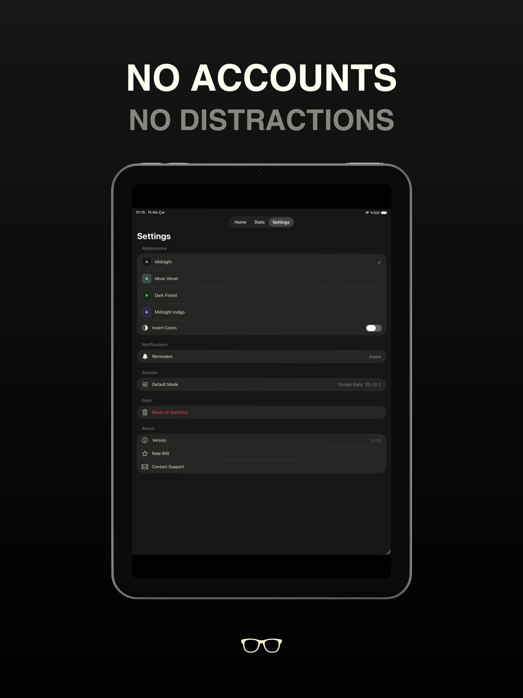 IRIS · Eye Rest Timer