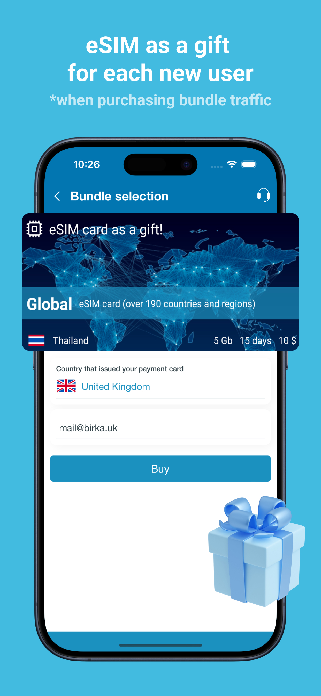 Birka Global eSIM Hub screenshot 2