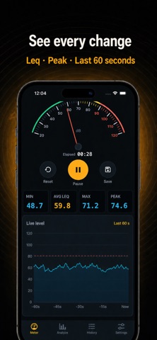 Noise Meter: Decibel dB Meter Screenshot 2 of 5