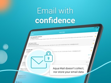Email Aqua Mail Secure Client iPad screenshot