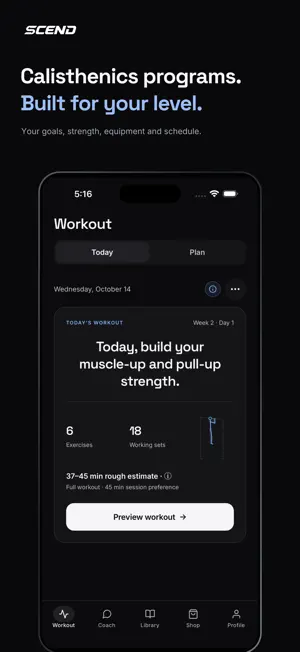 SCEND: Calisthenics & Strength screenshot 1
