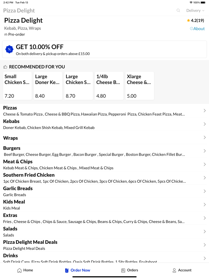 Pizza Delight Pontypridd