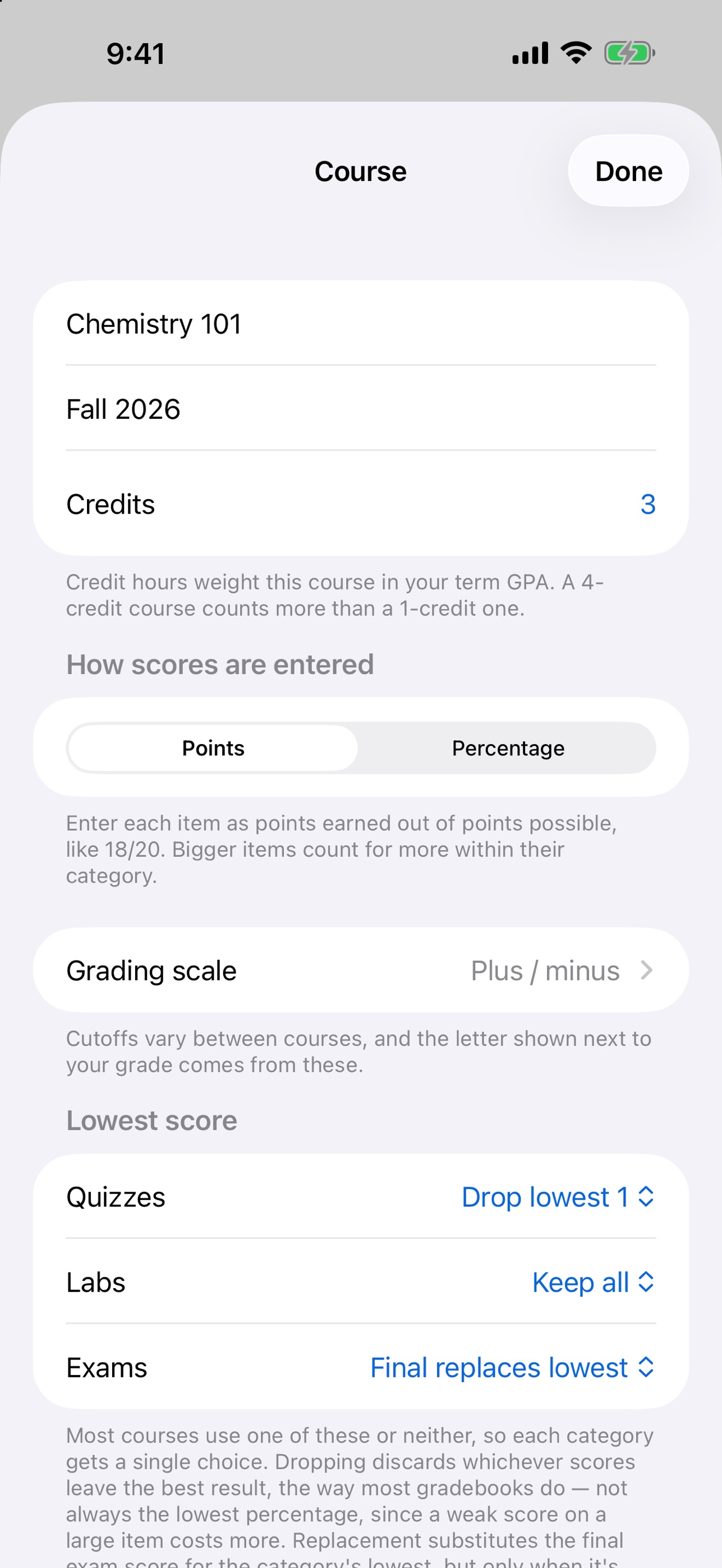 Screenshot 5 of Grade Star: Final Grade & GPA