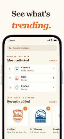 Stampie: Travel Tracker & Map screenshot