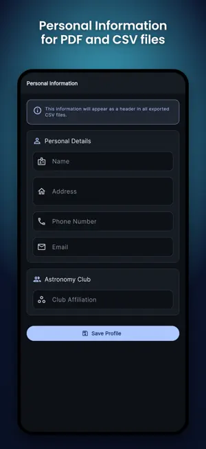 Astro Gazing Log screenshot 2