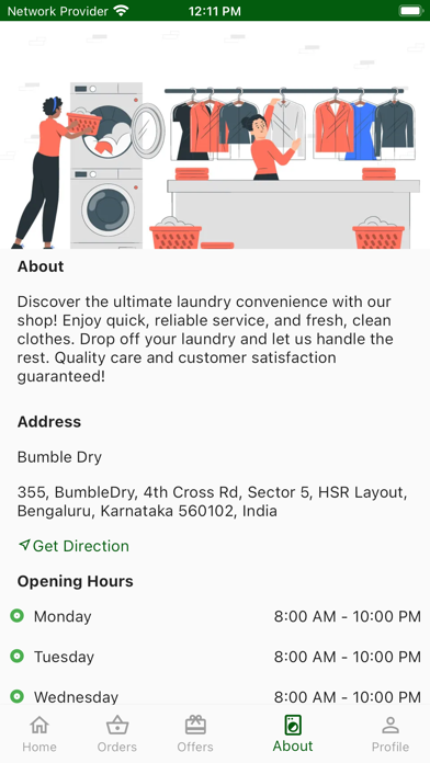 BumbleDry : Laundry & Dryclean Screenshot