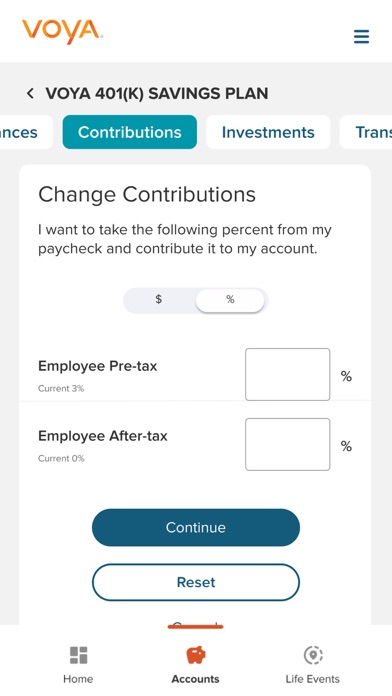Voya iPhone screenshot 5 - Finance app