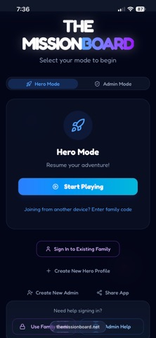 The Mission Board screenshot