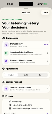 SkipLess: Music Analyzer Screenshot 6 of 6