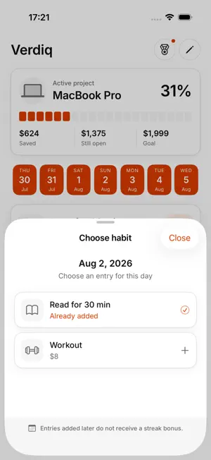 Verdiq - Habit Tracker screenshot 3