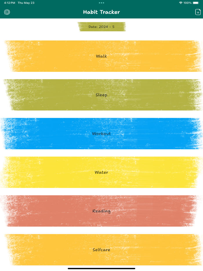 Habit Tracker 30Day Challenge