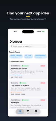 GapSpark - App Idea Finder Screenshot 1 of 5